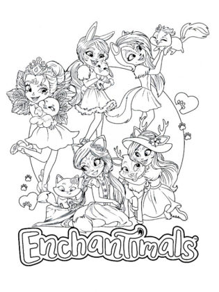 coloriage enchantimals