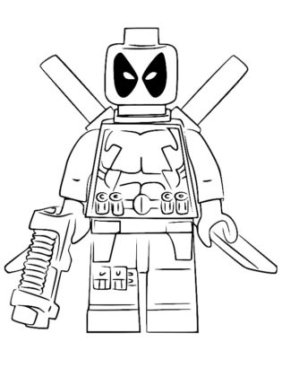 coloriage lego avengers