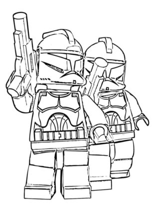 coloriage lego star wars