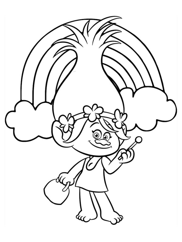 Les Trolls : Princesse Poppy  Coloriage trolls, Coloriage, Coloriage disney