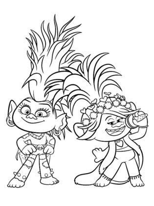 coloriage les trolls