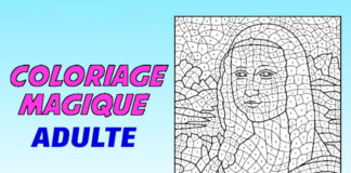 coloriage magique adulte