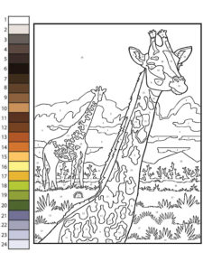 coloriage magique adulte animaux