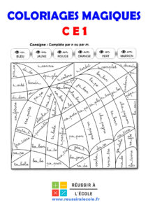 coloriage magique ce1