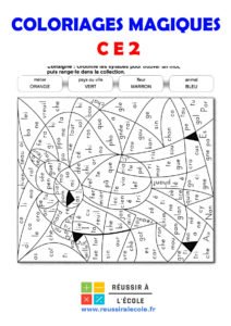 coloriage magique ce2 addition