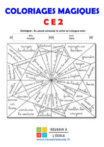 coloriage magique ce2 lecture