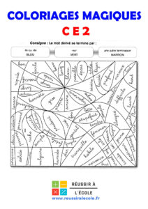 coloriage magique ce2 maths