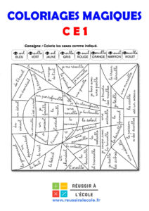 coloriage magique maths ce1