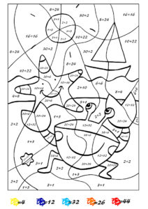 coloriage magique maths ce2