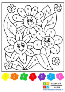 coloriage magique maths cp