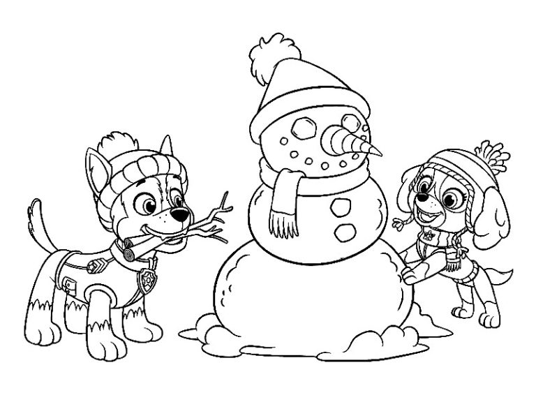 Coloriage Pat Patrouille Noel  20 images à imprimer gratuitement