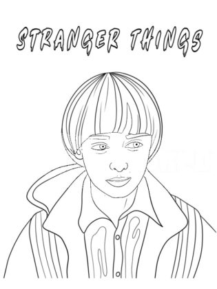 coloriage stranger things