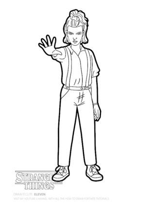 coloriage stranger things a imprimer