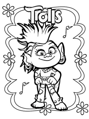 coloriage trolls 2