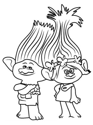 coloriage trolls 2