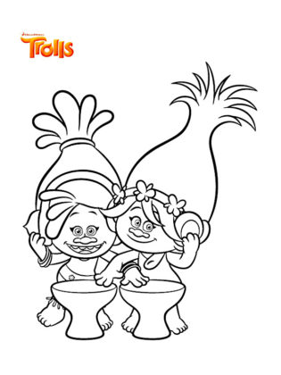 coloriage trolls 2