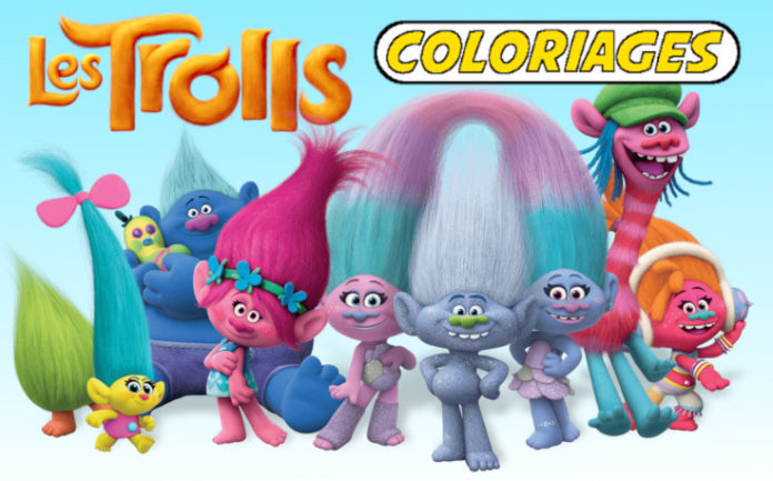 coloriage trolls