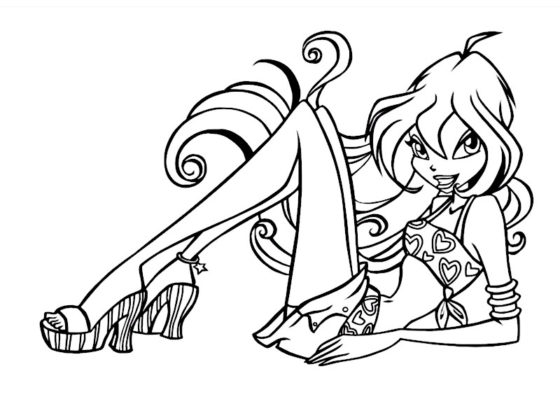 coloriage winx