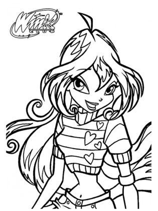 coloriage winx