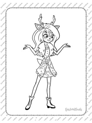 enchantimals coloriage