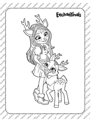 enchantimals coloriage