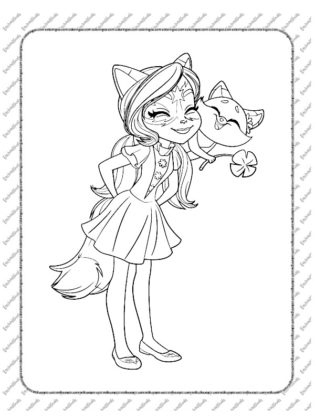 enchantimals coloriage