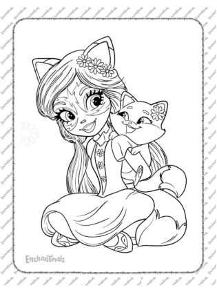 enchantimals coloriage