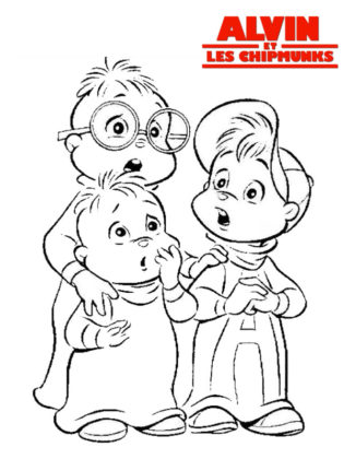 alvin et les chipmunks coloriage