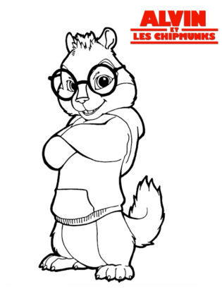 alvin et les chipmunks coloriage