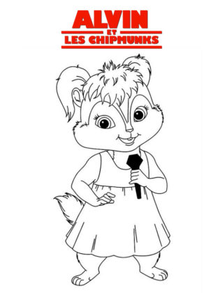 alvin et les chipmunks coloriage