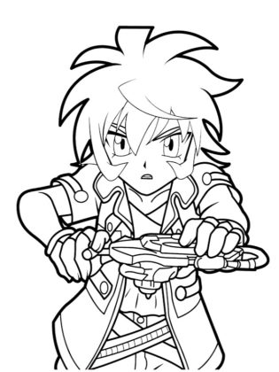 beyblade coloriage