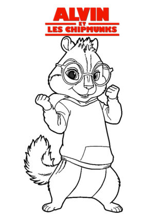 coloriage alvin