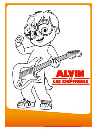 coloriage alvin