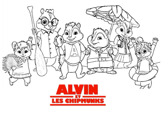 coloriage alvin et les chipmunks