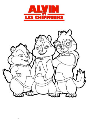 coloriage alvin et les chipmunks