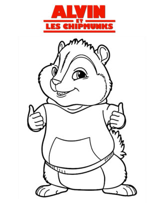 coloriage alvin et les chipmunks