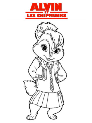 coloriage alvin et les chipmunks