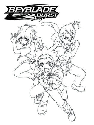 coloriage beyblade