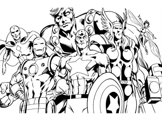 coloriage de marvel