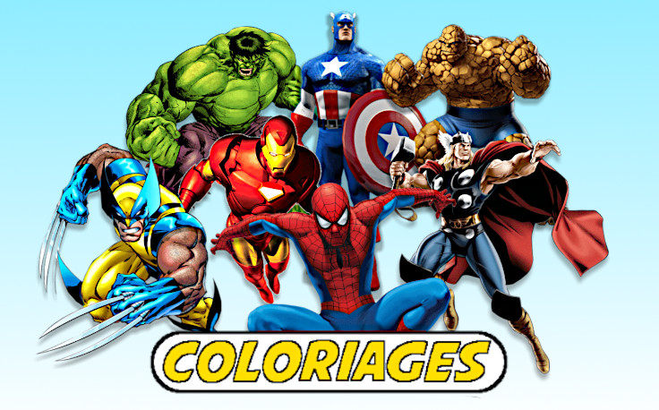 The Avengers coloriages de Thor Hulk Iron Man Capt America Oeil de