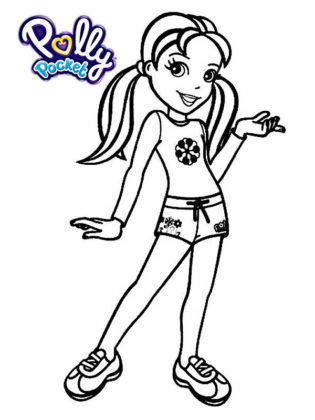 coloriage polly pocket
