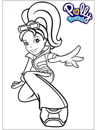coloriage polly pocket