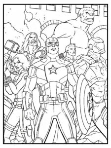 marvel coloriage