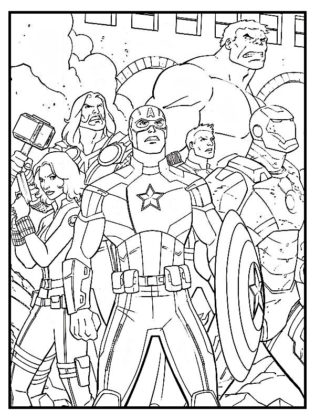 marvel coloriage