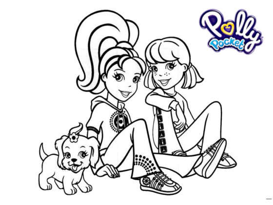 polly pocket coloriage