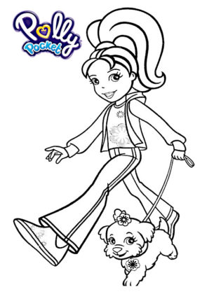 polly pocket coloriage