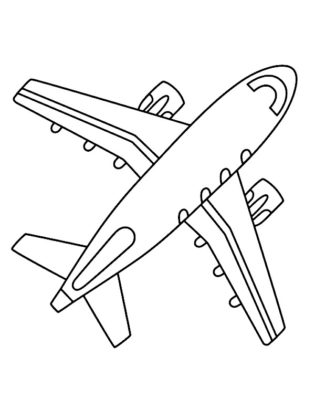 avion coloriage