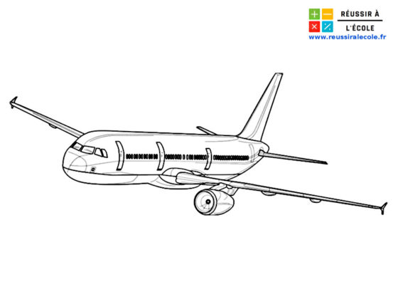 avion coloriage