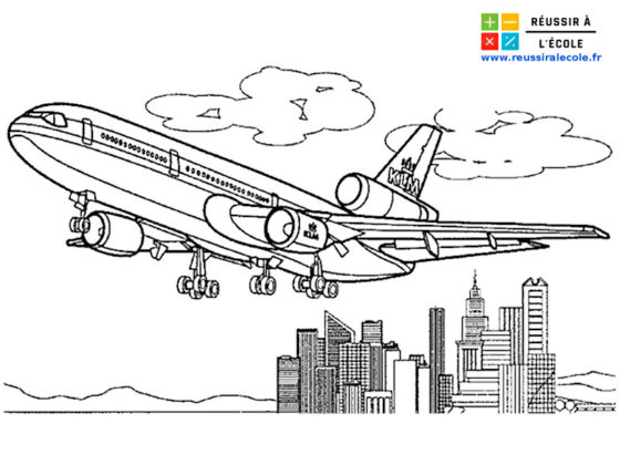 avion coloriage