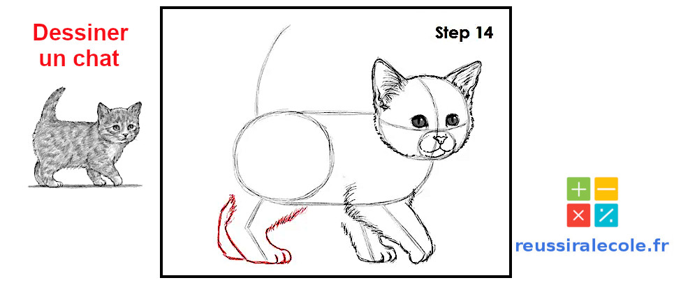 chat dessin facile